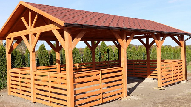 Nowa altana w Jarostowie – miejsce spotkań i odpoczynku Fot. Gmina Udanin