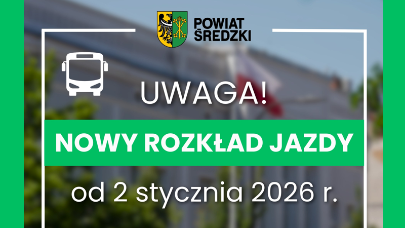 Nowy rozkład jazdy Powiatowej Komunikacji Publicznej