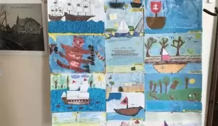 Wystawa prac uczniów w Urzędzie Gminy Malczyce