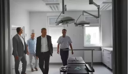 Poseł Paweł Hreniak z wizytą w starostwie. Głównym tematem rozmów był szpital