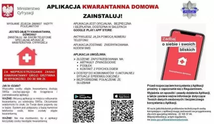 Jesteś objęty kwarantanną? Skorzystaj z bezpłatnej aplikacji „Kwarantanna domowa”