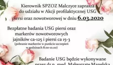 Z okazji Dnia Kobiet, zadbajcie o swoje zdrowie!