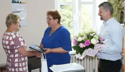 Uroczyste pożegnanie pracownicy GOPS