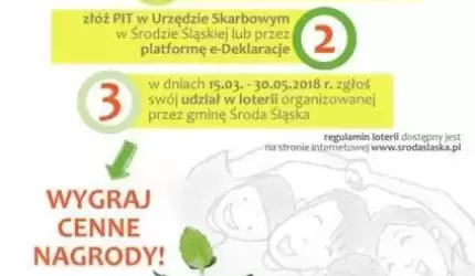 Mój podatek – Moja decyzja. Rozliczam PIT w Środzie Śl.!
