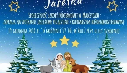 Jasełka i kiermasz świąteczny w szkole w Malczycach