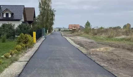 Ulica Ogrodowa w Lutyni wkrótce będzie gotowa