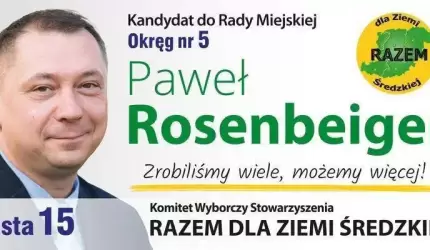 Paweł Rosenbeiger - kandydat do Rady Miejskiej w Środzie Śląskiej