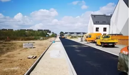 Gmina Miękinia: Trwa przebudowa ul. Pogodnej