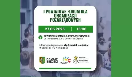 Do organizacji pozarządowych w powiecie średzkim!