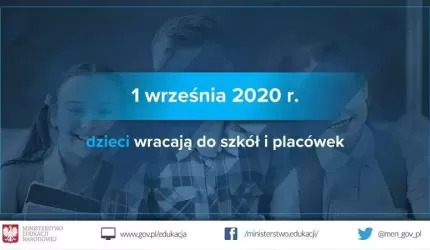 Bezpieczny powrót do szkół czyli nowy rok szkolny w okresie pandemii