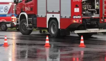 Samochód wypadł z drogi. Jedna osoba poszkodowana [raport strażaków]