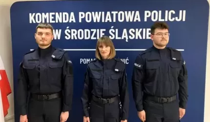 Trzech funkcjonariuszy zasiliło szeregi średzkiej policji