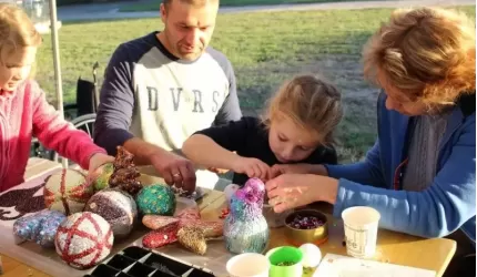 Na trzecich urodzinach fundacji z Gałowa