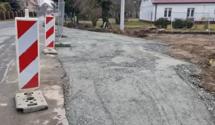 W Lutyni trwa przebudowa ul. Długiej i Porzeczkowej