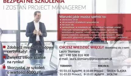 Zapisz się na bezpłatne szkolenia i zostań Project Managerem!