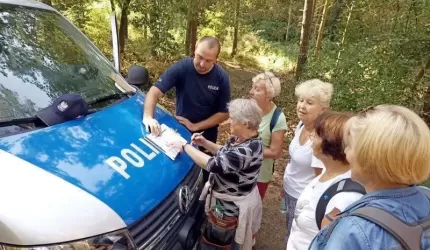 O bezpieczeństwie podczas leśnej gry terenowej w gminie Miękinia
