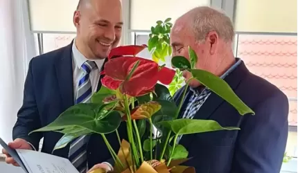 Po 43 latach pracy w malczyckiej firmie przeszedł na zasłużoną emeryturę