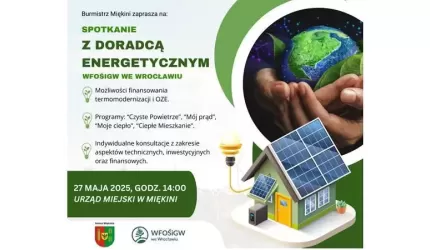 Gmina Miękinia zaprasza na spotkanie z Doradcą Energetycznym WFOŚiGW