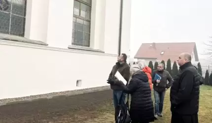 Częściowy odbiór prac remontowych w kościele w Udaninie