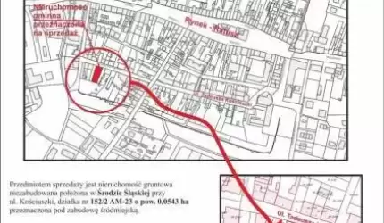 Przetarg na sprzedaż nieruchomości w Środzie Śląskiej