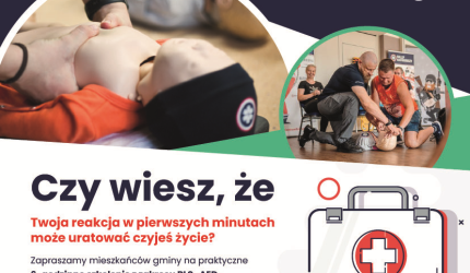 Naucz się ratować życie – ruszyły szkolenia z pierwszej pomocy w gminie Kostomłoty