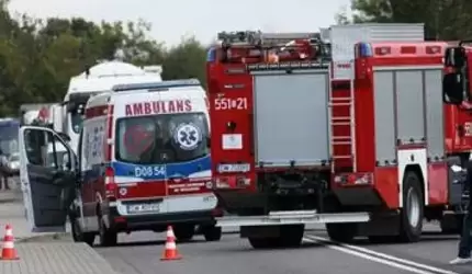 Wypadek - kierowca zginął na miejscu