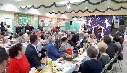 Spotkanie opłatkowe w Udaninie dla osób starszych i samotnych