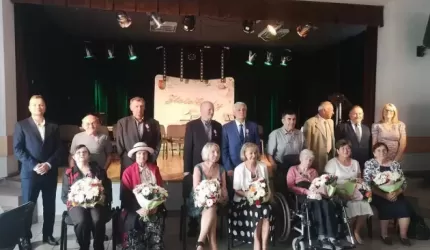 Uroczystość z okazji długoletniego pożycia małżeńskiego