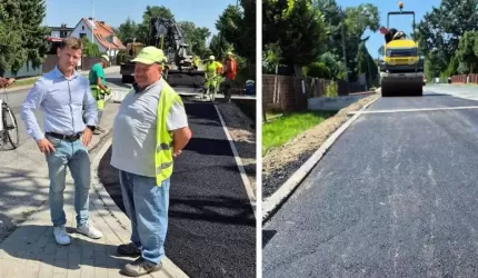 Nowy chodnik w Malczycach na finiszu – inwestycja poprawi bezpieczeństwo mieszkańców