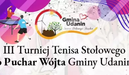 Turniej Tenisa Stołowego o Puchar Wójta Gminy Udanin