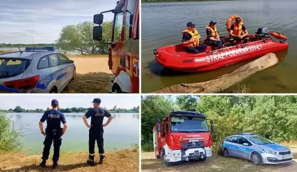 Średzcy policjanci i strażacy kontrolują akweny