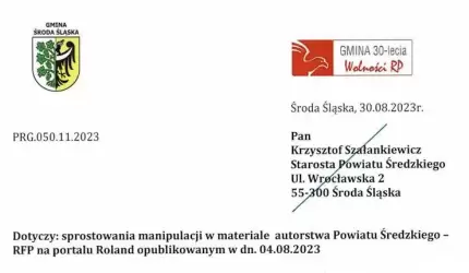 Wniosek Gminy o sprostowanie manipulacji w publikacji Powiatu dot. Jastrzębiec