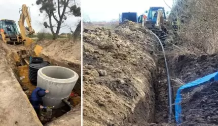 Gmina Miękinia: Powstaje kolejny odcinek kanalizacji sanitarnej