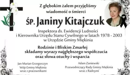 Kondolencje od władz Gminy Miękinia