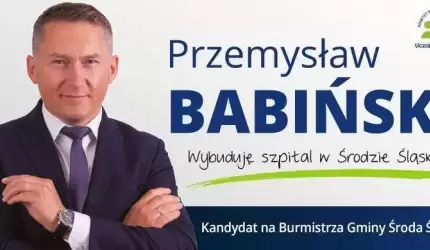 Przemysław Babiński - kandydat na burmistrza Środy Śląskiej