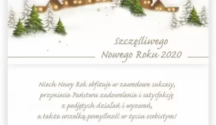 Szczęśliwego Nowego Roku 2020!