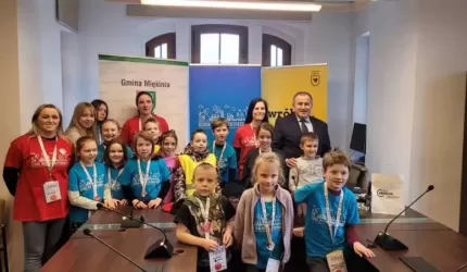 Młodzi dziennikarze w miękińskim Urzędzie Miejskim