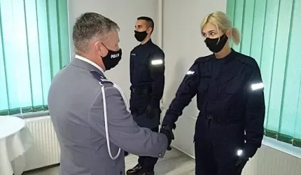 Nowi policjanci w szeregach średzkiej komendy