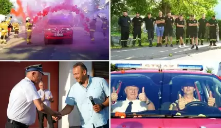 Uroczyste powitanie nowego samochodu dla OSP Udanin