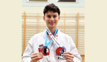 Hubert Mazur wśród najlepszych w Europie! Dwa medale dla zawodnika ze Środy Śląskiej