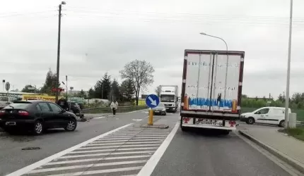 Kolizja w miejscowości Błonie