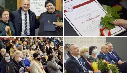 Życzenia i nagrody starosty dla pracowników oświaty