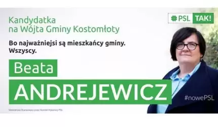 Beata Andrejewicz - kandydatka na wójta gminy Kostomłoty