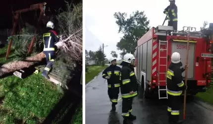 Silne wiatry na naszym terenie. Strażacy interweniowali już kilkadziesiąt razy!