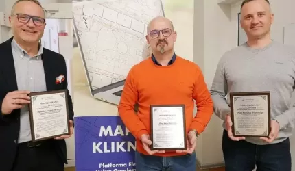 Przedstawiciele Powiatu Średzkiego wyróżnieni przez dolnośląski Związek Powiatów