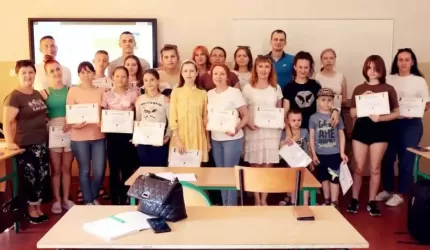 Kurs języka polskiego zakończony! Uczniowie odebrali certyfikaty