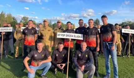 Średzcy strażacy na zawodach wojewódzkich – pokazali klasę!
