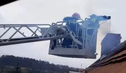 Pożar sadzy w przewodzie kominowym