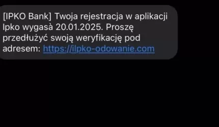 Uważaj na fałszywe wiadomości SMS