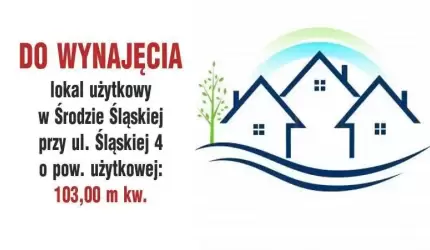 Do wynajęcia lokal użytkowy w Środzie Śląskiej